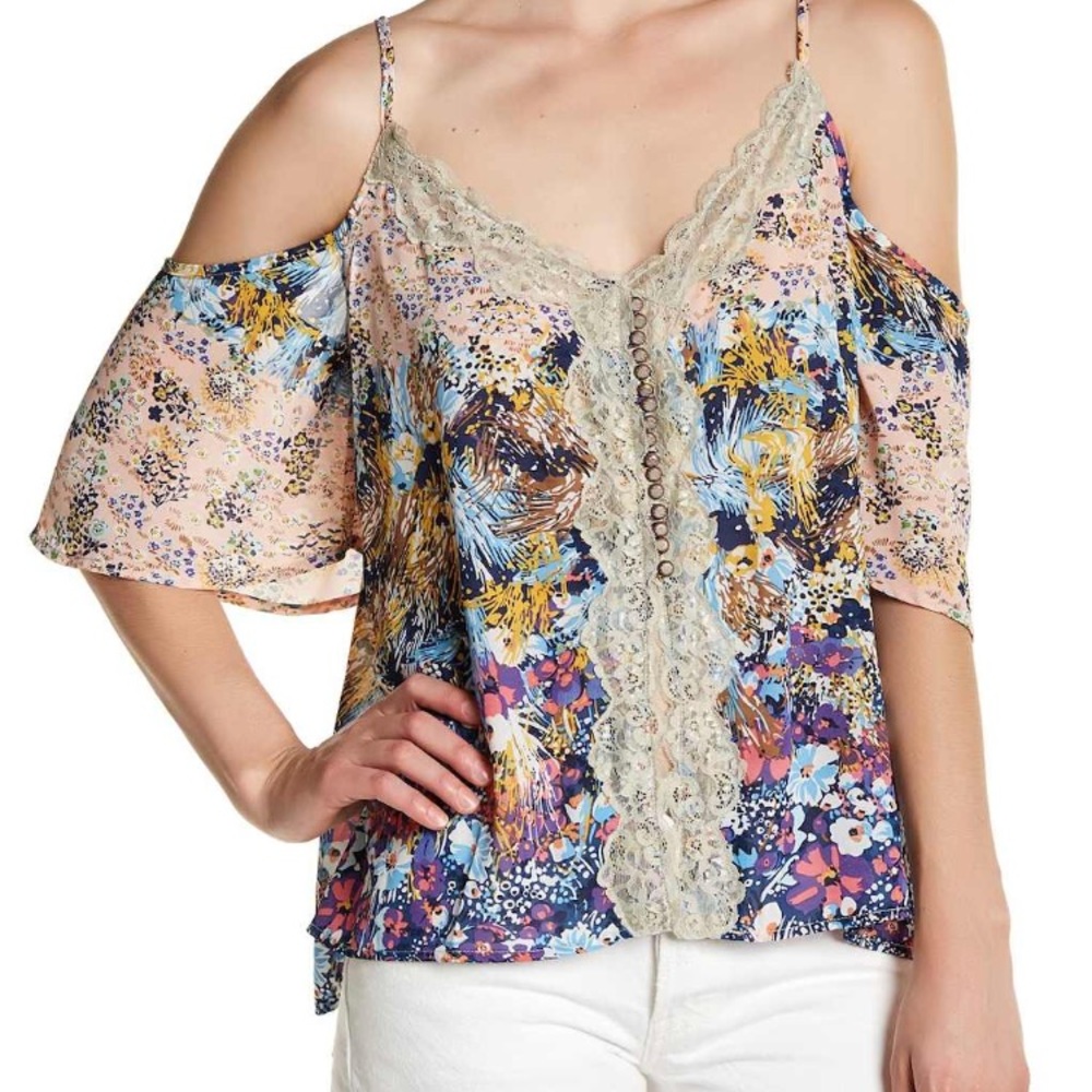 Beautiful cold shoulder blouse